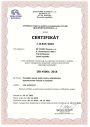 Tímto certifikátem se potvrzuje, že organizace má zaveden a udržován systém managementu bezpečnosti a ochrany zdraví při práci odpovídající požadavkům EN ISO 45001
